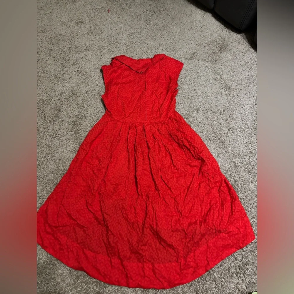 Postmark Anthropologie Four Corners high-low collared dress Size 2 100% cotton - Picture 9 of 10